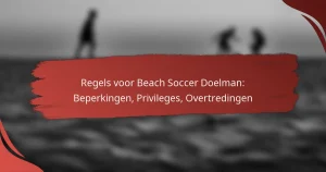 Regels voor Beach Soccer Doelman: Beperkingen, Privileges, Overtredingen
